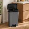 Odpadkový koš COMPATTA duo 23L+23L, šedý Náhled obrázku produktu 8