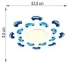 Eglo VIKI 1, Kinderzimmer, Blau, Weiß, E27, 60W, 60W Produktbild-Vorschau 22