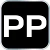 The image shows the letters 'PP' in white against a black background, with a rounded silver border. Podgląd zdjęcia produktu