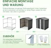 Metalen gereedschapsschuur 142 x 185 cm met metalen Productafbeelding-voorbeeld 7
