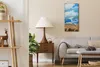 Wohnzimmer-Bild Leinwand Uhr 30x60 Gemälde Feld Weizen Produktbild-Vorschau 3