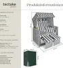 Strandkorb Sylt 115 x 158 x 78 cm Produktbild-Vorschau 5