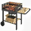 Outsunny Holzkohlegrill Grillwagen mit 4-fach Produktbild-Vorschau 1