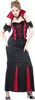 Traje de vampira seductora para mujer, color  y rojo, talla Vista previa de la imagen del producto 6