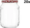 Einmachgläser 720 ml FACETTE klar/transparent 20 Stück Produktbild-Vorschau 1