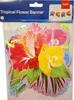 1 Tropische Blumen Wimpelkette - 6 Meter. Inhalt: 1 Produktbild-Vorschau 2
