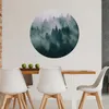 Sticker rund WALD IM NEBEL Bäume Pflaznen Natur Landschaft Produktbild-Vorschau 4