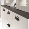 Buffetschrank SHELTON-61 in Pinie weiß Nb. mit anthrazit, Produktbild-Vorschau 2