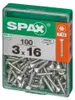 Spax Universalschrauben 3.0 x 16 mm TX 10 - 100 Stk. Produktbild-Vorschau 3