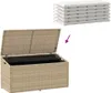 vidaXL Záhradný úložný box béžový 110 x 50 x 58 cm Poly Náhľad obrázku produktu 6