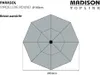 MADISON PAC6P014, Rund, Grau, Polyester, 2550 mm, 9,68 kg Produktbild-Vorschau 5