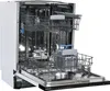 An open dishwasher with its racks extended. Produktbild-Vorschau