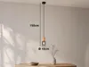 Kleine moderne Pendelleuchte 1-flammig mit Holz & Rauchglas Produktbild-Vorschau 4