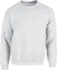 A plain grey crewneck sweatshirt is shown against a white background. Produktbild-Vorschau