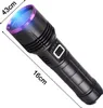 Vysoce výkonná UV svítilna, LED USB dobíjecí černá svítilna Náhled obrázku produktu 4