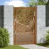 vidaXL Portail de jardin 100x150 cm acier patiné design Voir les images du produit 9