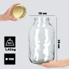 KADAX Alen-Glas 5000 ml 100 mm + Golddeckel 2 Stk Produktbild-Vorschau 2