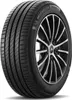 A studio shot of a car tire mounted on a wheel. Produktbild-Vorschau