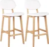 Sgabello da bar - Set di 2 - Con schienale - Legno - Anteprima dell’immagine prodotto 1
