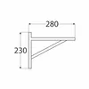 Regalhalter 280x230mm Regalträger Regalwinkel Wandkonsole Produktbild-Vorschau 2