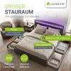 Juskys Polsterbett Lyon 180 x 200 cm mit Bettkasten, LED Produktbild-Vorschau 2