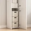 Étagère haute sur pied moderne scandinave, blanche, 3 Voir les images du produit 8
