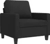 vidaXL Sessel Schwarz 60 cm Stoff Produktbild-Vorschau 1