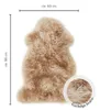 1. Echtes Lammfell ca. 85x60 cm – camelfarben, flauschig, weich, ideal als Dekofell
 Produktbild-Vorschau