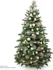 A decorated artificial Christmas tree against a white background. Produktbild-Vorschau