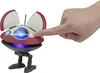 A hand is pressing a button on a small, electronic robot toy. Anteprima dell’immagine prodotto
