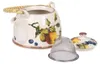 Teiera Clayre & Eef con filtro 800 ml Bianco Giallo Anteprima dell’immagine prodotto 3