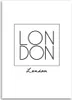 Leinwandbild london inschrift 80x120 cm Feeby grau wandbild Produktbild-Vorschau 3