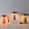 LED Akku Pilz-Tischleuchte Roségold Metall Dimmbar Kabellos Produktbild-Vorschau 2