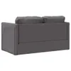 vidaXL Bodensofa mit Schlaffunktion Grau 112x174x55 cm Produktbild-Vorschau 7