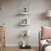 INONEFT Glasvitrine Standvitrine mit LED und Schloss – Produktbild-Vorschau 13