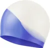 Bonnet de natation élastique en silicone pour piscine blanc Voir les images du produit 1