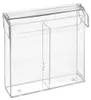 2-fach Prospektbox mit Deckel wetterfest / DIN Lang Produktbild-Vorschau 1
