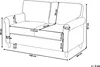 BELIANI Sofa ciemnozielona sztruksowa 2-osobowa sprężyny Podgląd zdjęcia produktu 7