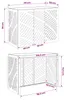 vidaXL Osłona klimatyzacji biała 110 x 50 x 80 cm stalowa Podgląd zdjęcia produktu 7