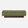 sweeek - Couchtisch mit Zementfliesenoptik - Khaki Produktbild-Vorschau 2