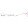 A diagram showing the dimensions of a shelf. Anteprima dell’immagine prodotto