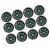20 mm Mini boussole de poche, 12 pièces remplies d'huile Voir les images du produit 5