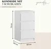 Komoda YUMEBLY z 3 szufladami | Szafka z szufladami Podgląd zdjęcia produktu 2