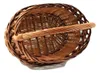 A woven basket with a handle, viewed from above and slightly to the side. Podgląd zdjęcia produktu