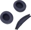 Three dark blue headphone accessories are arranged on a white background. Podgląd zdjęcia produktu