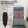 HOMCOM Schaukelstuhl Schaukelsessel mit Massagefunktion, Produktbild-Vorschau 4