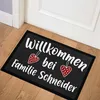 Fußmatte mit Spruch Willkommen bei Familie und anpassbarer Produktbild-Vorschau 2