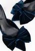 Décolleté da donna Wittchen con fiocco, blu navy, tessuto Anteprima dell’immagine prodotto 6