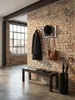 Wandgarderobe aus Metall, Elegante Kleiderhakenleiste mit Produktbild-Vorschau 2