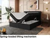 MEBLINI Boxspringbett mit Bettkasten - Gepolstert Produktbild-Vorschau 4